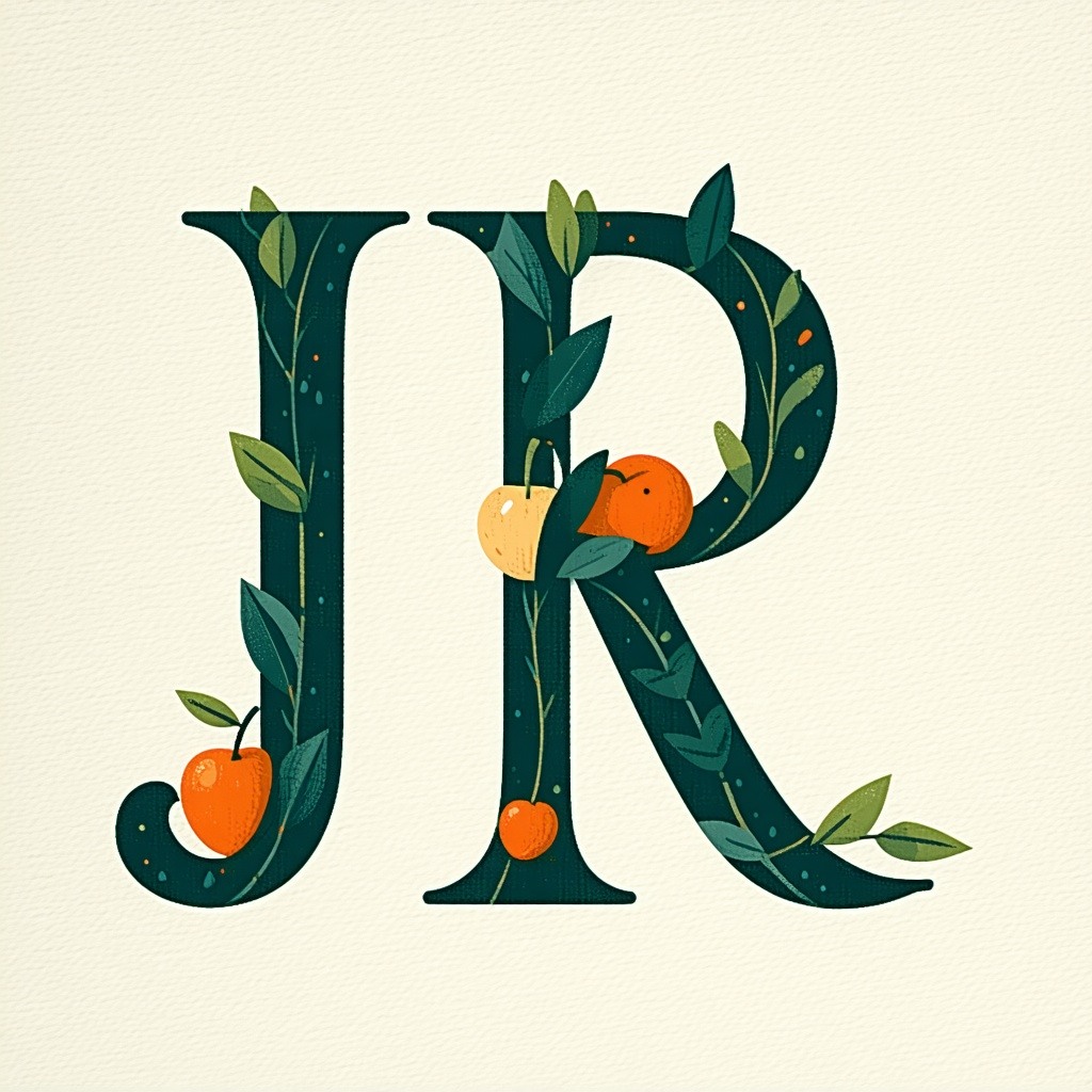 the letters J R
